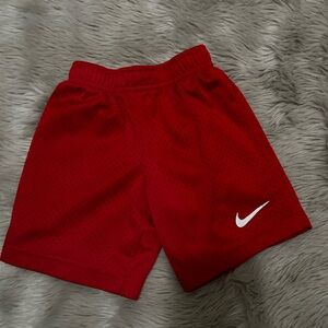 kids Nike Red Athletic Shorts 4T